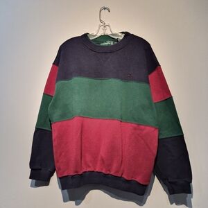 Vintage Knights Of Round Table Color Block Crewneck Sweater | Size Large